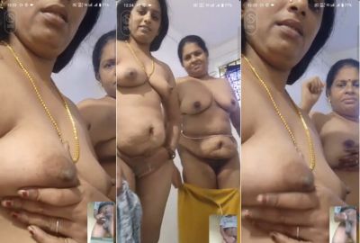 Telugu milfs helps a stranger jerking on a live video call